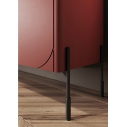 Kredens Sonatia 120 cm dwudrzwiowy z dwoma ukrytymi szufladami - burgund Kredens Sonatia 120 cm dwudrzwiowy z dwoma ukrytymi szufladami - burgund