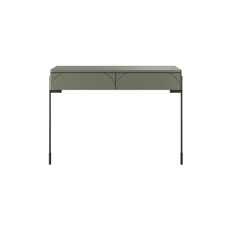 Konsola / toaletka Sonatia 100 cm z dwoma szufladami - oliwka Konsola / toaletka Sonatia 100 cm z dwoma szufladami - oliwka
