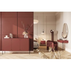 Konsola / toaletka Sonatia 100 cm z dwoma szufladami - burgund Konsola / toaletka Sonatia 100 cm z dwoma szufladami - burgund