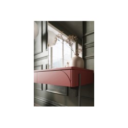Konsola / toaletka Sonatia 100 cm z dwoma szufladami - burgund Konsola / toaletka Sonatia 100 cm z dwoma szufladami - burgund