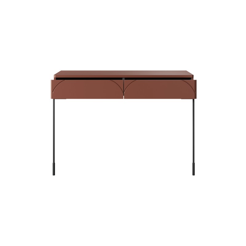 Konsola / toaletka Sonatia 100 cm z dwoma szufladami - burgund Konsola / toaletka Sonatia 100 cm z dwoma szufladami - burgund