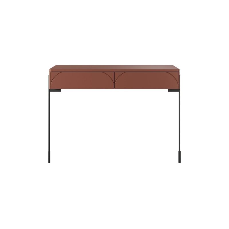 Konsola / toaletka Sonatia 100 cm z dwoma szufladami - burgund Konsola / toaletka Sonatia 100 cm z dwoma szufladami - burgund