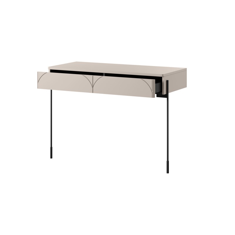 Konsola / toaletka Sonatia 100 cm z dwoma szufladami - kaszmir Konsola / toaletka Sonatia 100 cm z dwoma szufladami - kaszmir