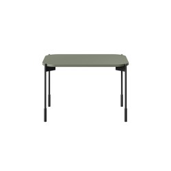Stolik kawowy Sonatia 60 cm prostokątny na metalowych nogach - oliwka Stolik kawowy Sonatia 60 cm prostokątny na metalowych nogach - oliwka