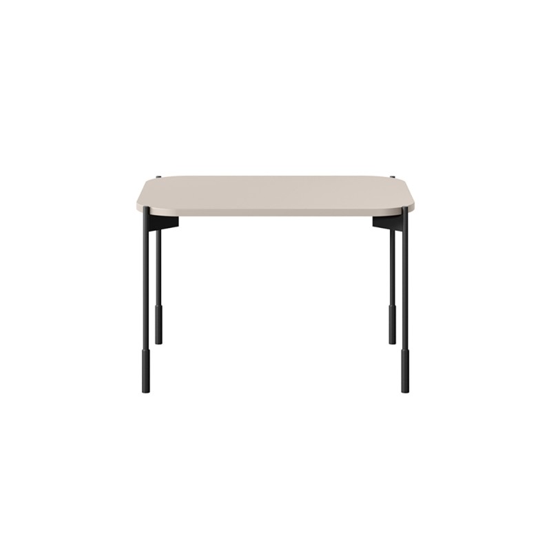 Stolik kawowy Sonatia 60 cm prostokątny na metalowych nogach - kaszmir Stolik kawowy Sonatia 60 cm prostokątny na metalowych nogach - kaszmir