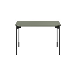 Stolik kawowy Sonatia 70 cm prostokątny na metalowych nogach - oliwka Stolik kawowy Sonatia 70 cm prostokątny na metalowych nogach - oliwka
