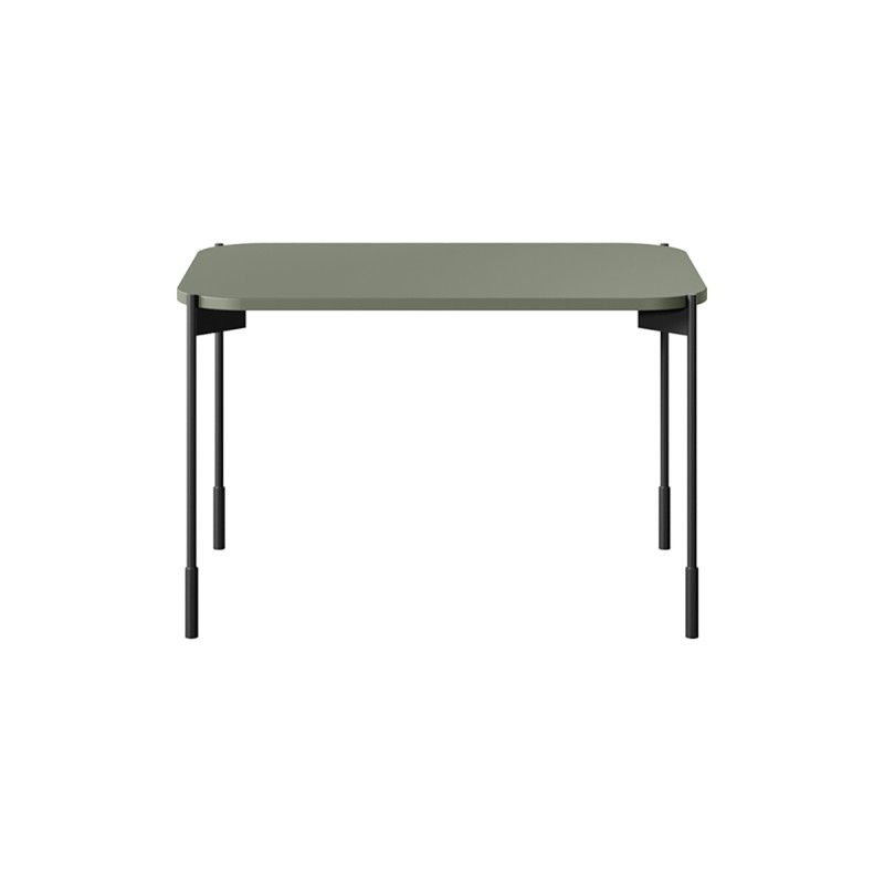 Stolik kawowy Sonatia 70 cm prostokątny na metalowych nogach - oliwka Stolik kawowy Sonatia 70 cm prostokątny na metalowych nogach - oliwka