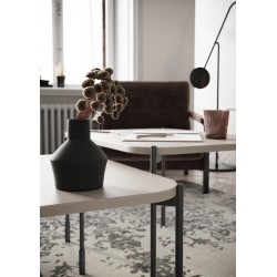 Stolik kawowy Sonatia 70 cm prostokątny na metalowych nogach - kaszmir Stolik kawowy Sonatia 70 cm prostokątny na metalowych nogach - kaszmir