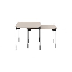 Stolik kawowy Sonatia 70 cm prostokątny na metalowych nogach - kaszmir Stolik kawowy Sonatia 70 cm prostokątny na metalowych nogach - kaszmir