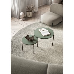 Stolik kawowy Sonatia 60 cm - oliwka, nowoczesny design