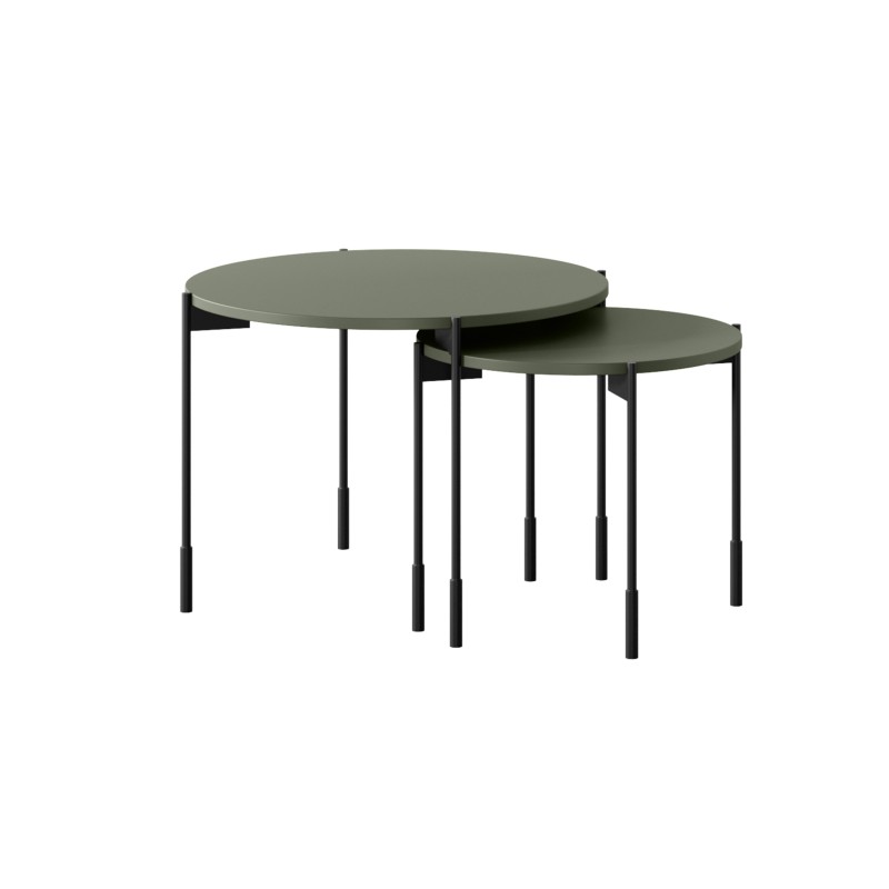 Stolik kawowy Sonatia 60 cm - oliwka, nowoczesny design
