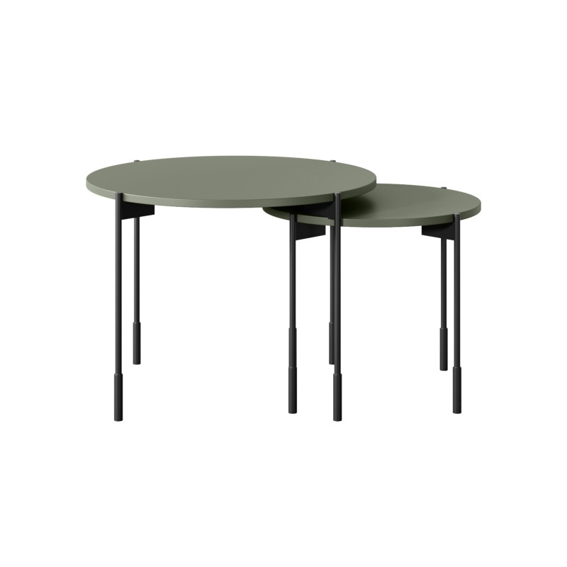 Stolik kawowy Sonatia 60 cm - oliwka, nowoczesny design