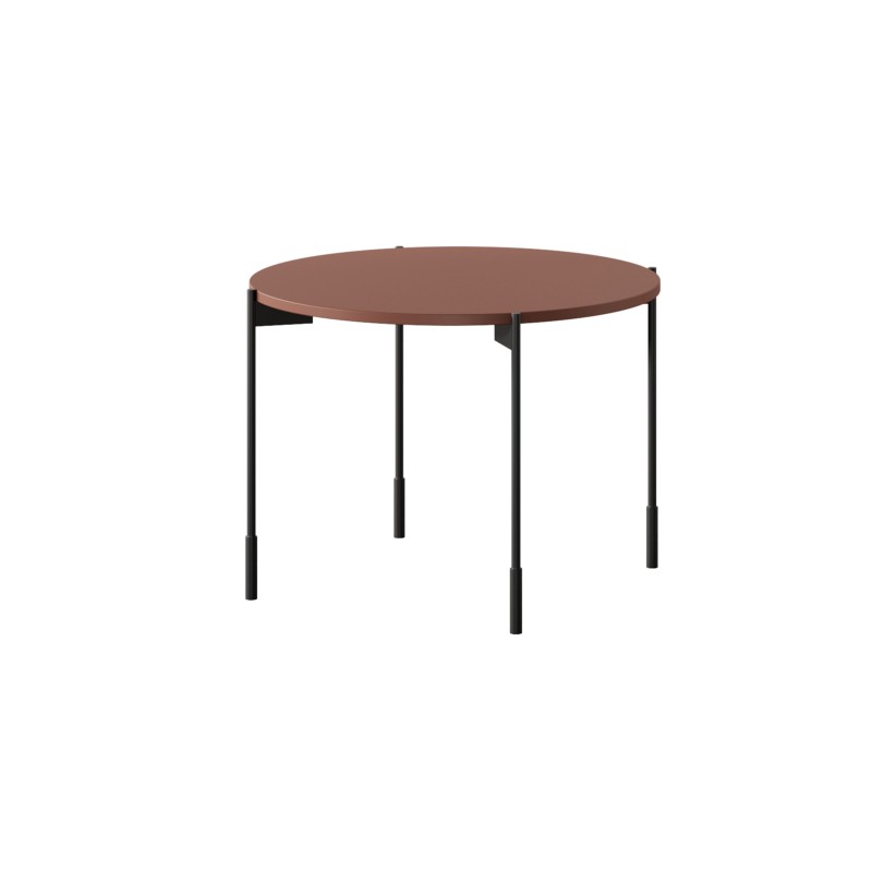 Stolik kawowy Sonatia 60 cm - burgundowy, nowoczesny design