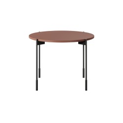 Stolik kawowy Sonatia 60 cm - burgundowy, nowoczesny design