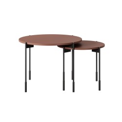 Stolik kawowy Sonatia 60 cm - burgundowy, nowoczesny design