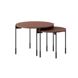 Stolik kawowy Sonatia 60 cm - burgundowy, nowoczesny design