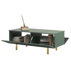 Stolik kawowy Scalia II 120 2K ze schowkiem - labrador mat / złote nogi - Limitowana oferta Stolik kawowy Scalia II 120 2K ze schowkiem - labrador mat / złote nogi - Limitowana oferta