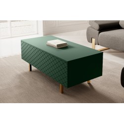 Stolik kawowy Scalia II 120 2K ze schowkiem - labrador mat / złote nogi - Limitowana oferta Stolik kawowy Scalia II 120 2K ze schowkiem - labrador mat / złote nogi - Limitowana oferta