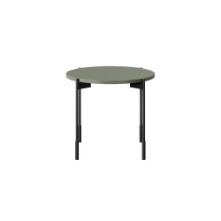 Stolik kawowy Sonatia 45 cm okrągły na metalowych nogach - oliwka Stolik kawowy Sonatia 45 cm okrągły na metalowych nogach - oliwka