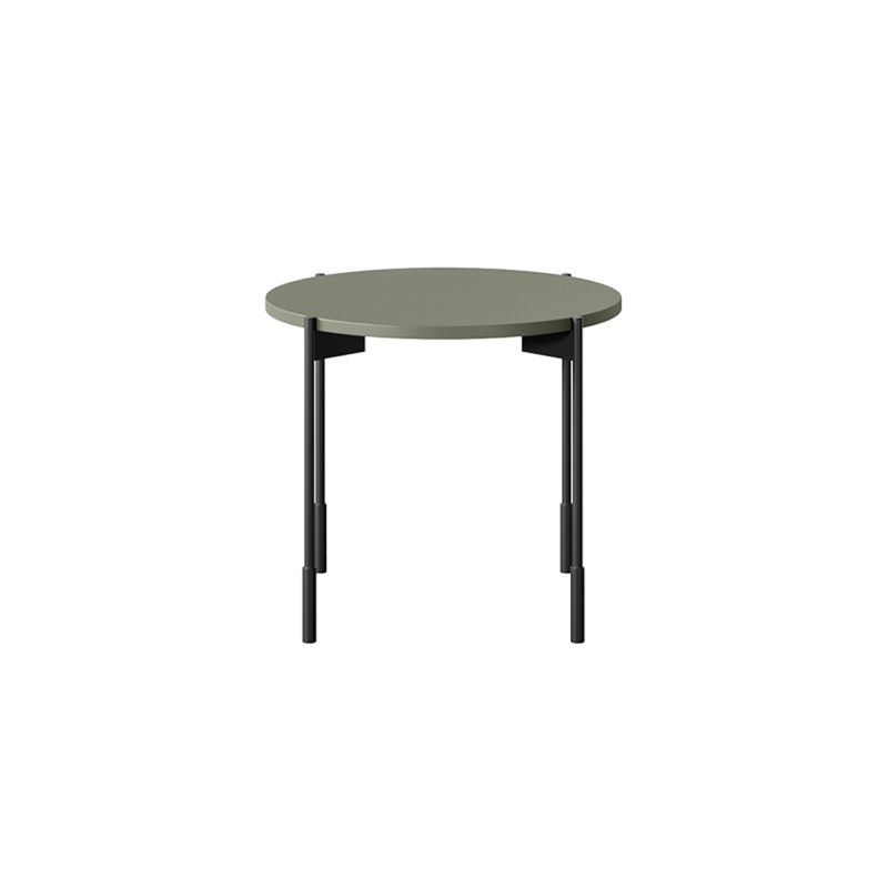 Stolik kawowy Sonatia 45 cm okrągły na metalowych nogach - oliwka Stolik kawowy Sonatia 45 cm okrągły na metalowych nogach - oliwka