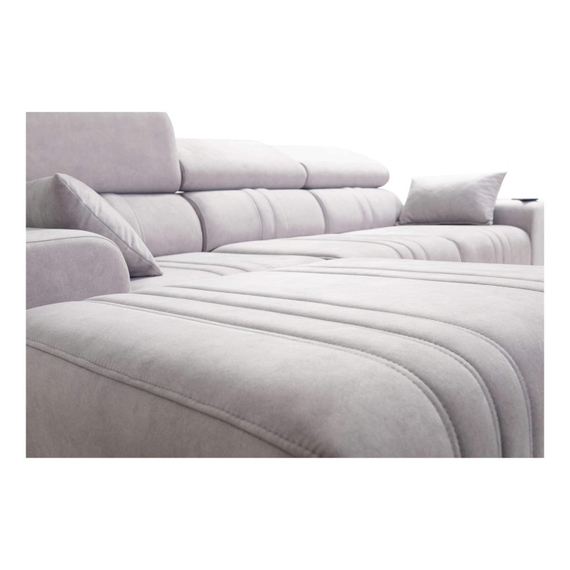 Elegant Verona I Corner Sofa with Sleeping Function - Velvet, Vena 20 | Your Ideal Furniture Elegant Verona I Corner Sofa with Sleeping Function - Velvet, Vena 20 | Your Ideal Furniture