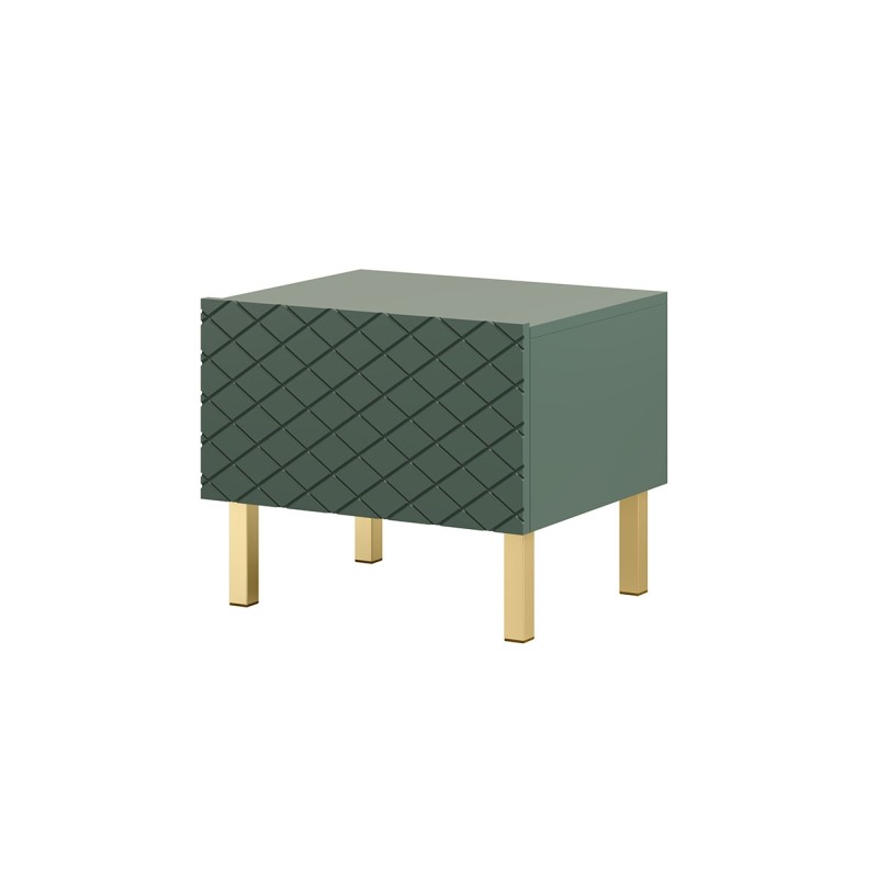 Zestaw szafka nocna stolik Scalia II 50 1SZ 2 szt. - labrador mat / złote nogi - Limitowana oferta Zestaw szafka nocna stolik Scalia II 50 1SZ 2 szt. - labrador mat / złote nogi - Limitowana oferta
