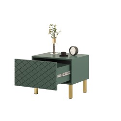 Zestaw szafka nocna stolik Scalia II 50 1SZ 2 szt. - labrador mat / złote nogi - Limitowana oferta Zestaw szafka nocna stolik Scalia II 50 1SZ 2 szt. - labrador mat / złote nogi - Limitowana oferta