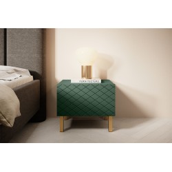Zestaw szafka nocna stolik Scalia II 50 1SZ 2 szt. - labrador mat / złote nogi - Limitowana oferta Zestaw szafka nocna stolik Scalia II 50 1SZ 2 szt. - labrador mat / złote nogi - Limitowana oferta