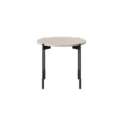 Stolik kawowy Sonatia 45 cm okrągły na metalowych nogach - kaszmir Stolik kawowy Sonatia 45 cm okrągły na metalowych nogach - kaszmir