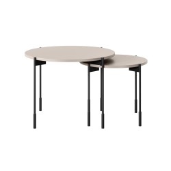 Stolik kawowy Sonatia 45 cm okrągły na metalowych nogach - kaszmir Stolik kawowy Sonatia 45 cm okrągły na metalowych nogach - kaszmir
