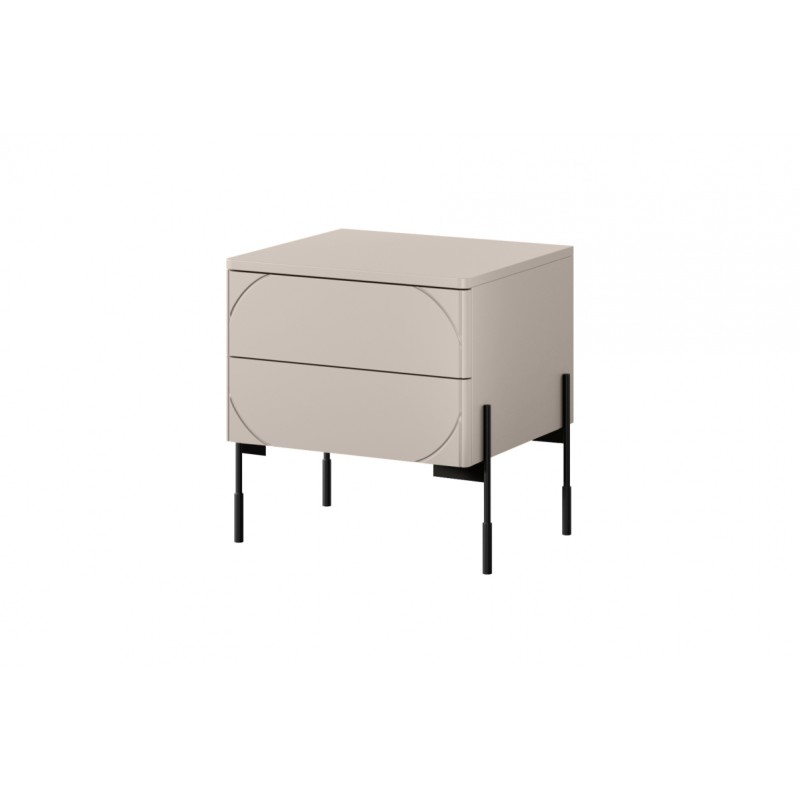 Szafka nocna Sonatia - nowoczesny design w kaszmirze Szafka nocna Sonatia - nowoczesny design w kaszmirze