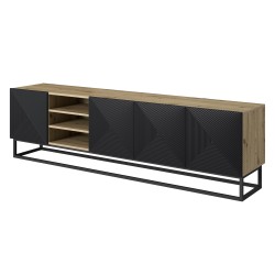 Szafka RTV Asha 200 cm - nowoczesny design i funkcjonalność
