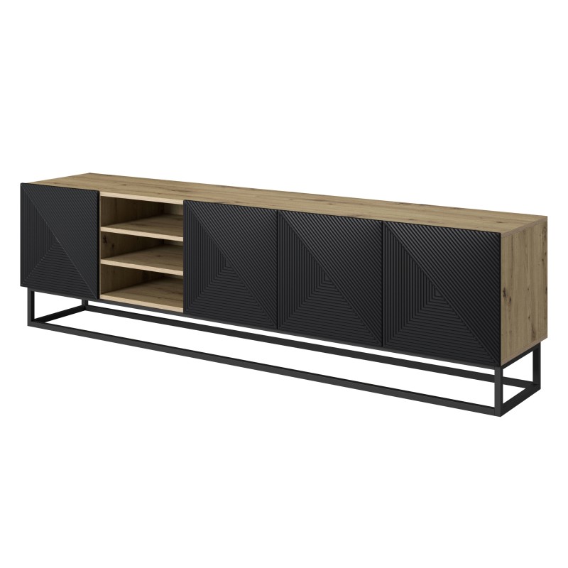 Szafka RTV Asha 200 cm - nowoczesny design i funkcjonalność