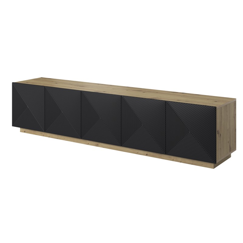 Szafka RTV Asha 200 cm - elegancki design i funkcjonalność Szafka RTV Asha 200 cm - elegancki design i funkcjonalność