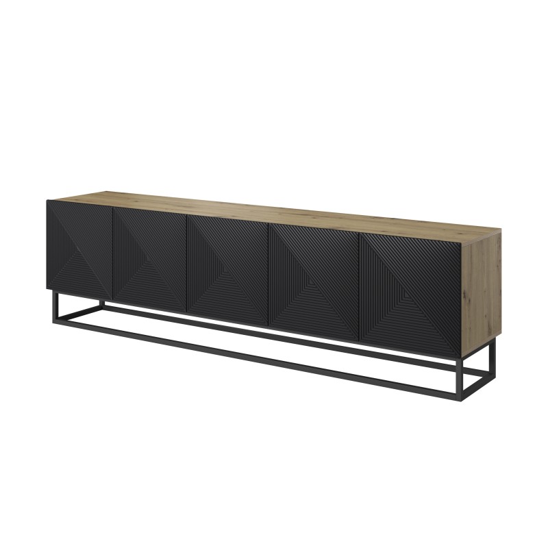 Szafka RTV Asha 200 cm - nowoczesny design i funkcjonalność