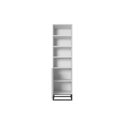 Regał Asha 50 cm na metalowych nogach - biały mat Regał Asha 50 cm na metalowych nogach - biały mat