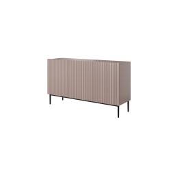 Komoda Nicole 150 cm - Antyczny róż, czarne nóżki
