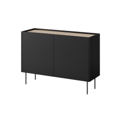 Komoda Desin 120 cm - czarny mat / dąb nagano