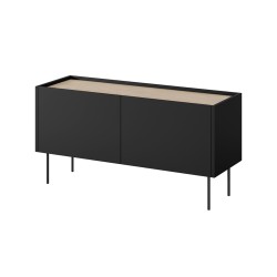 Szafka RTV Desin 120 cm - czarny mat / dąb nagano