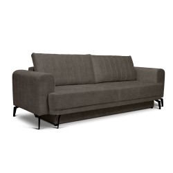 Kanapa rozkładana Luzano - brązowy wewet hydrofobowy Zetta 293