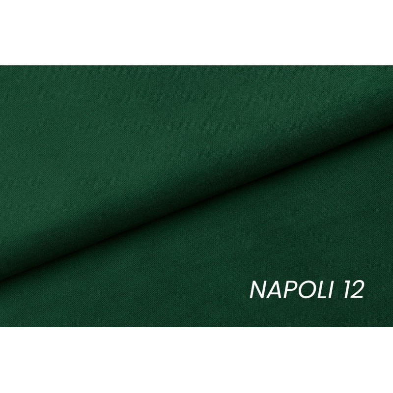 Kanapa do salonu Nicole - zielony welur łatwoczyszczący Napoli 12 / nogi złote - Końcówka serii