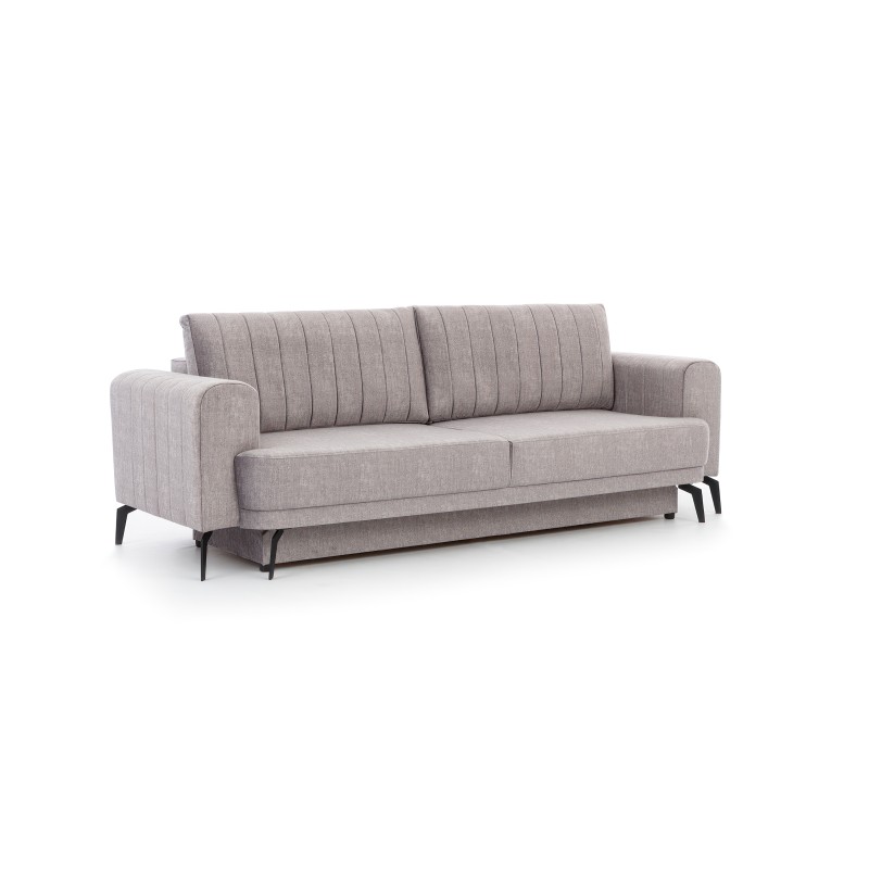 Kanapa Luzano z funkcją spania - szary welur Vogue 14