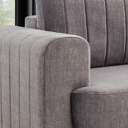 Kanapa Luzano z funkcją spania - szary welur Vogue 14