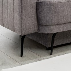 Kanapa Luzano z funkcją spania - szary welur Vogue 14