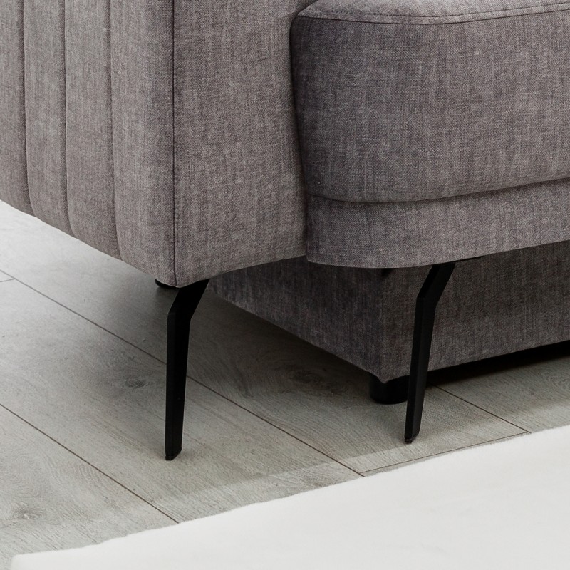 Kanapa Luzano z funkcją spania - szary welur Vogue 14