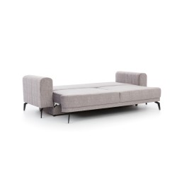 Kanapa Luzano z funkcją spania - szary welur Vogue 14