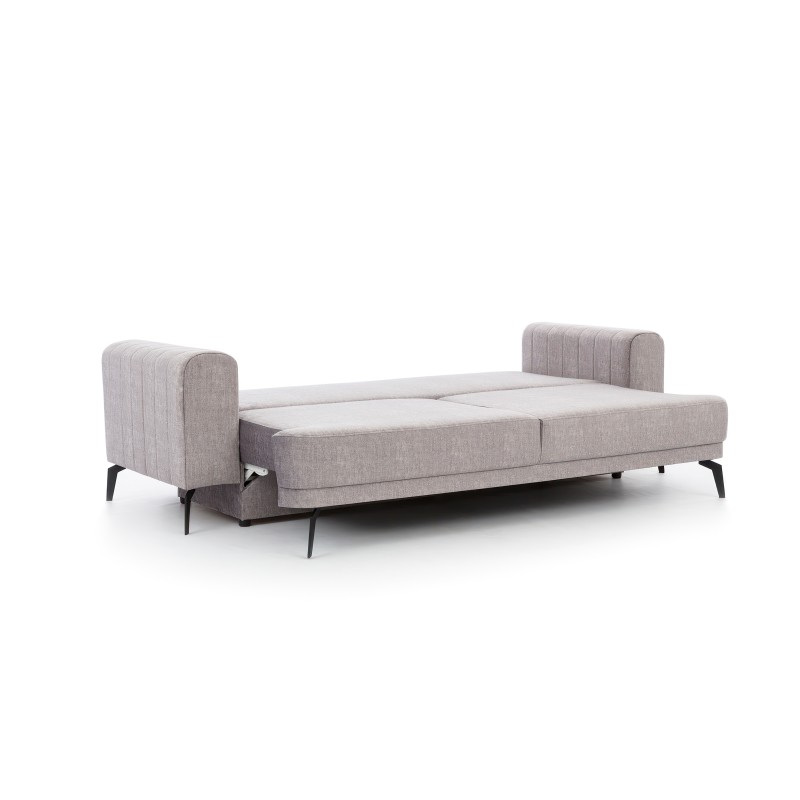 Kanapa Luzano z funkcją spania - szary welur Vogue 14