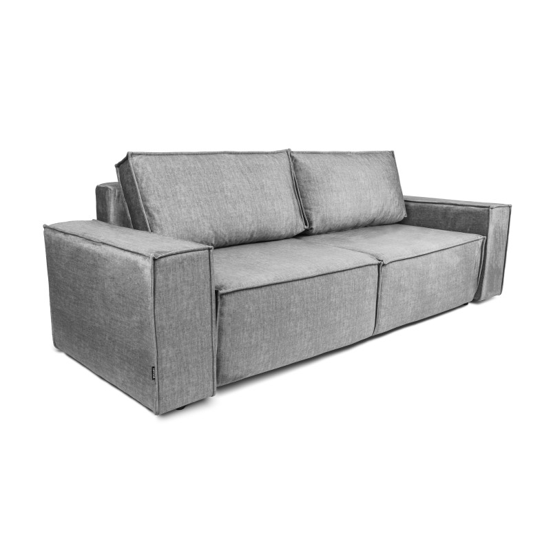 Kanapa z funkcją spania Flabio - szary welur Vogue 14 Silver Kanapa z funkcją spania Flabio - szary welur Vogue 14 Silver