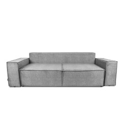 Kanapa z funkcją spania Flabio - szary welur Vogue 14 Silver Kanapa z funkcją spania Flabio - szary welur Vogue 14 Silver