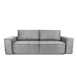 Kanapa z funkcją spania Flabio - szary welur Vogue 14 Silver Kanapa z funkcją spania Flabio - szary welur Vogue 14 Silver